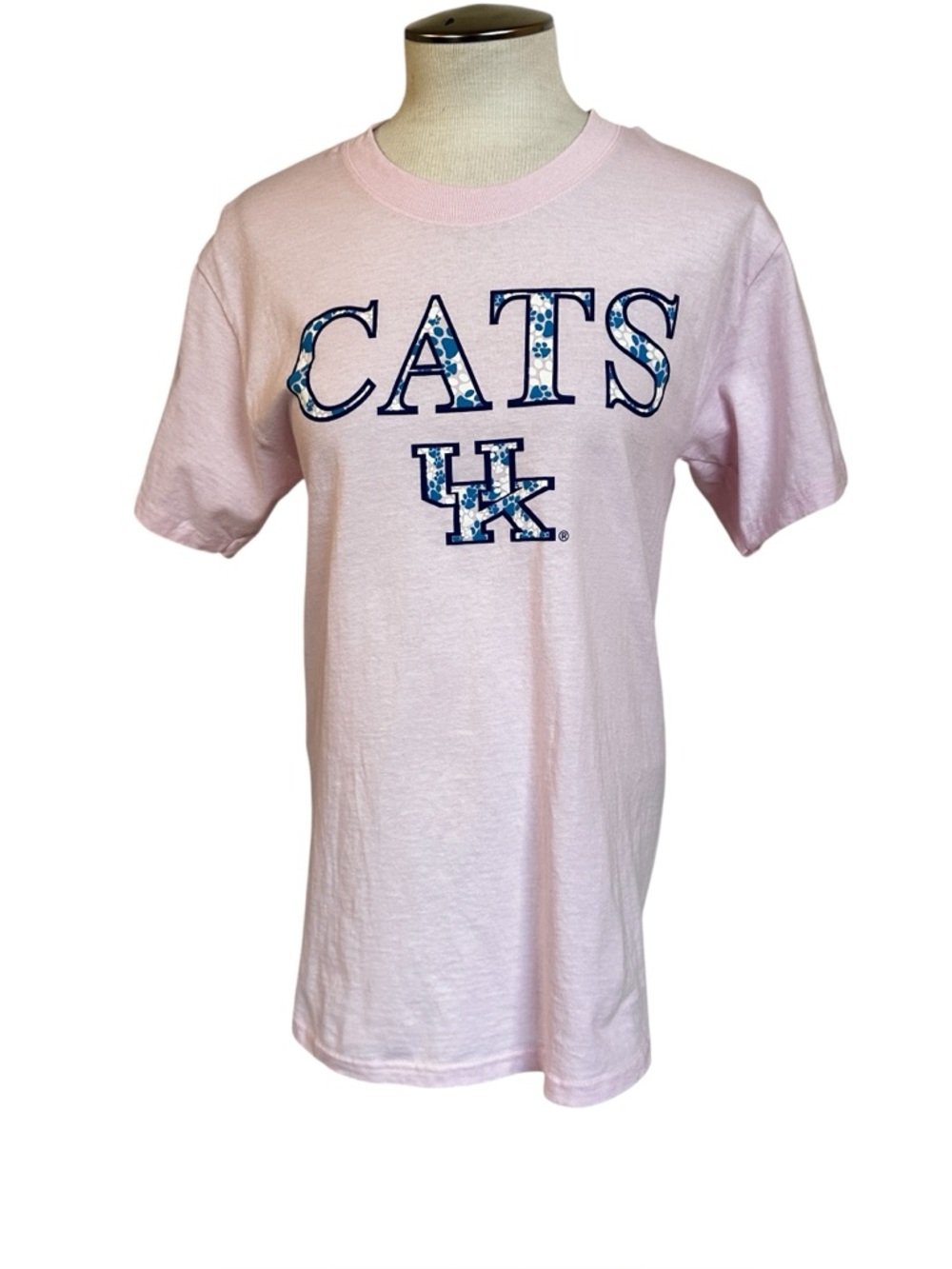 University of Kentucky UK CATS Pink blue Graphic Tee Women's size Small